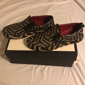 Dublin Gg Caleido Canvas Slip On Sneaker Brown